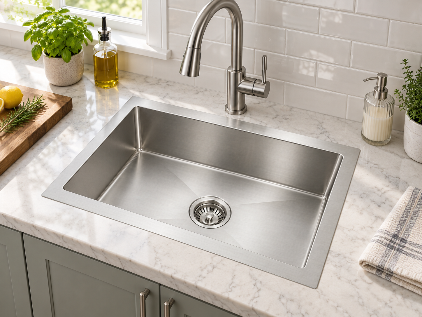Single bowl Hand crafted kitchen sink