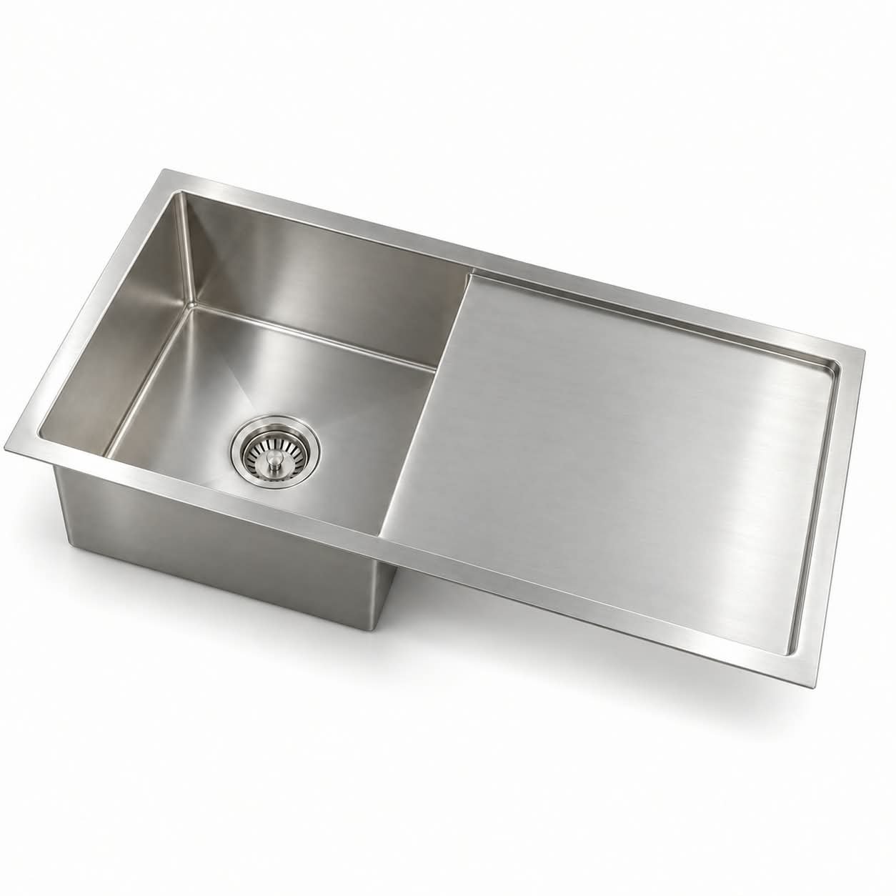 Single bowl drain board Hand crafted kitchen sink - Image 2