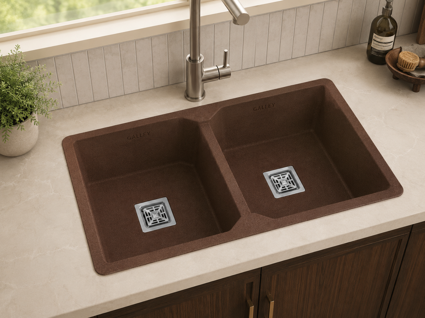 QUARTZ Double Bowl Kitchen Sink
