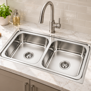 Double Bowl PRESSMATIC kitchen sink